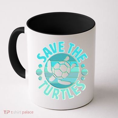 Vintage Save The Turtles Coffee Mug