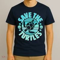 Vintage Save The Turtles T-Shirt thumb 3