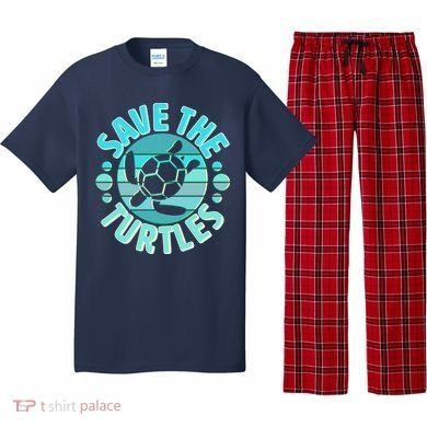 Vintage Save The Turtles Pajama Set