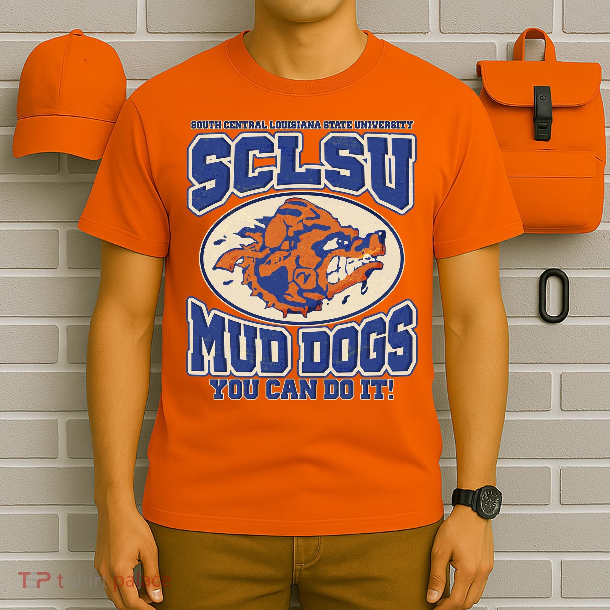 Vintage SCLSU Mud Dogs Classic Football T-Shirt