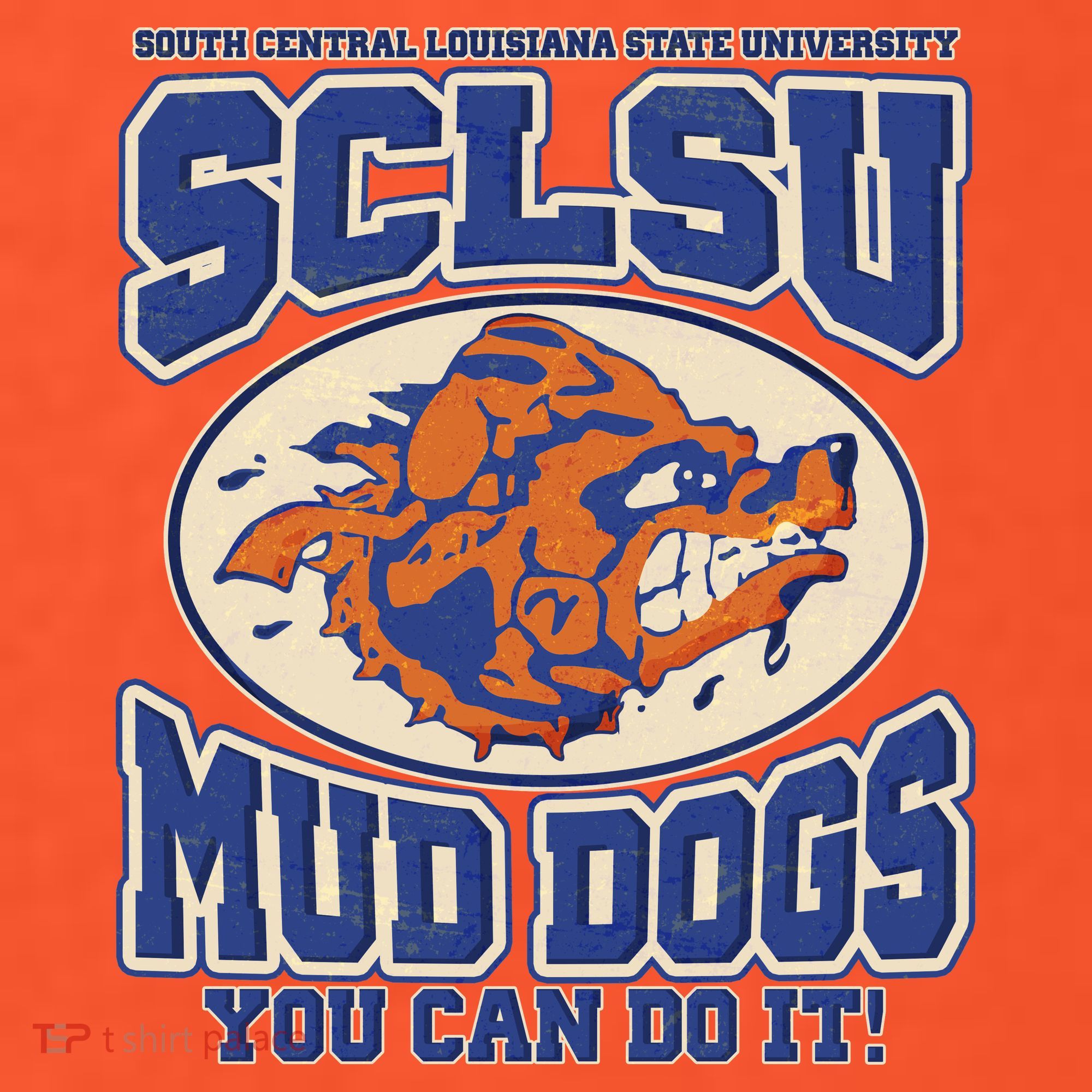 Vintage SCLSU Mud Dogs Classic Football T-Shirt
