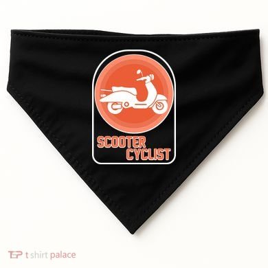 Vintage Scooter Cyclist USA-Made Doggie Bandana