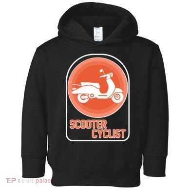 Vintage Scooter Cyclist Toddler Hoodie