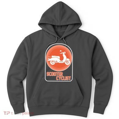 Vintage Scooter Cyclist Hoodie