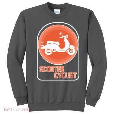 Vintage Scooter Cyclist Sweatshirt