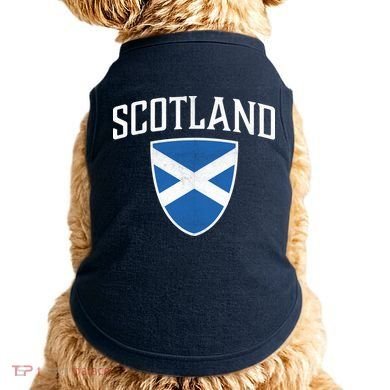Vintage Scotland Flag Crest Shield Doggie Tank