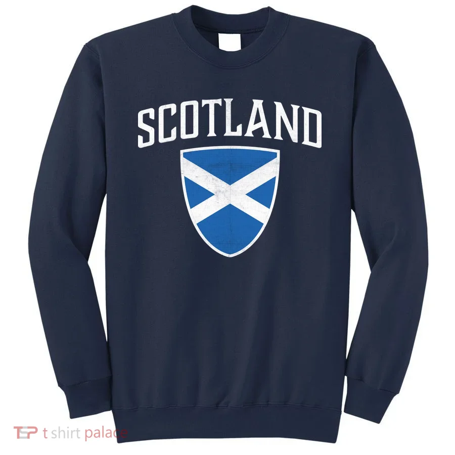 Vintage Scotland Flag Crest Shield Sweatshirt