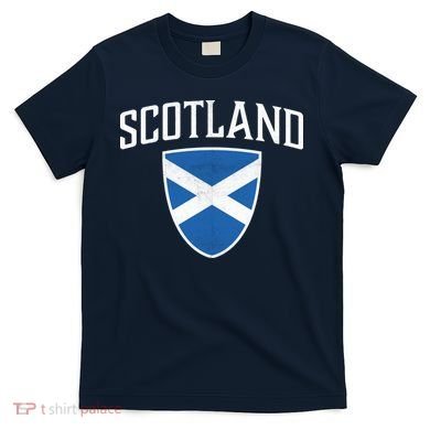 Vintage Scotland Flag Crest Shield T-Shirt