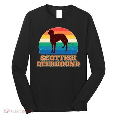 Vintage Scottish Deerhound Long Sleeve Shirt