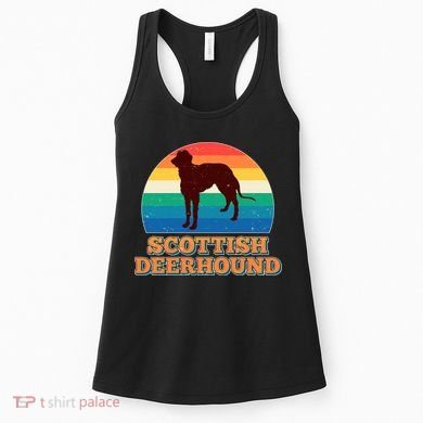 Vintage Scottish Deerhound Women's Tank Top