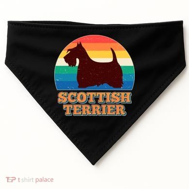 Vintage Scottish Terrier  USA-Made Doggie Bandana