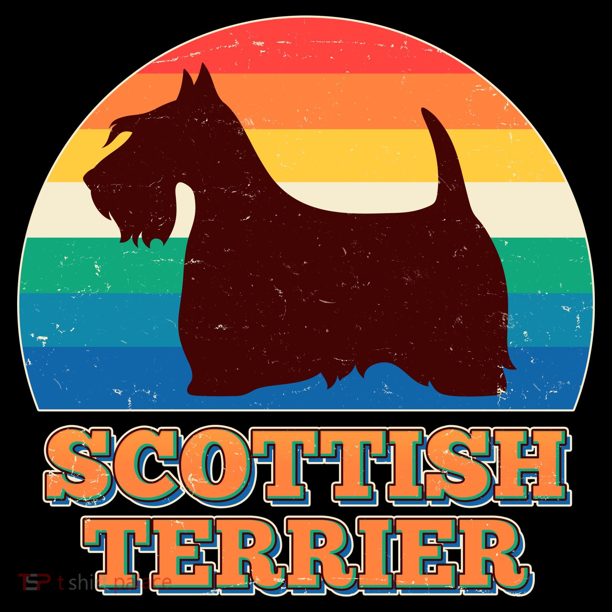 Vintage Scottish Terrier  T-Shirt