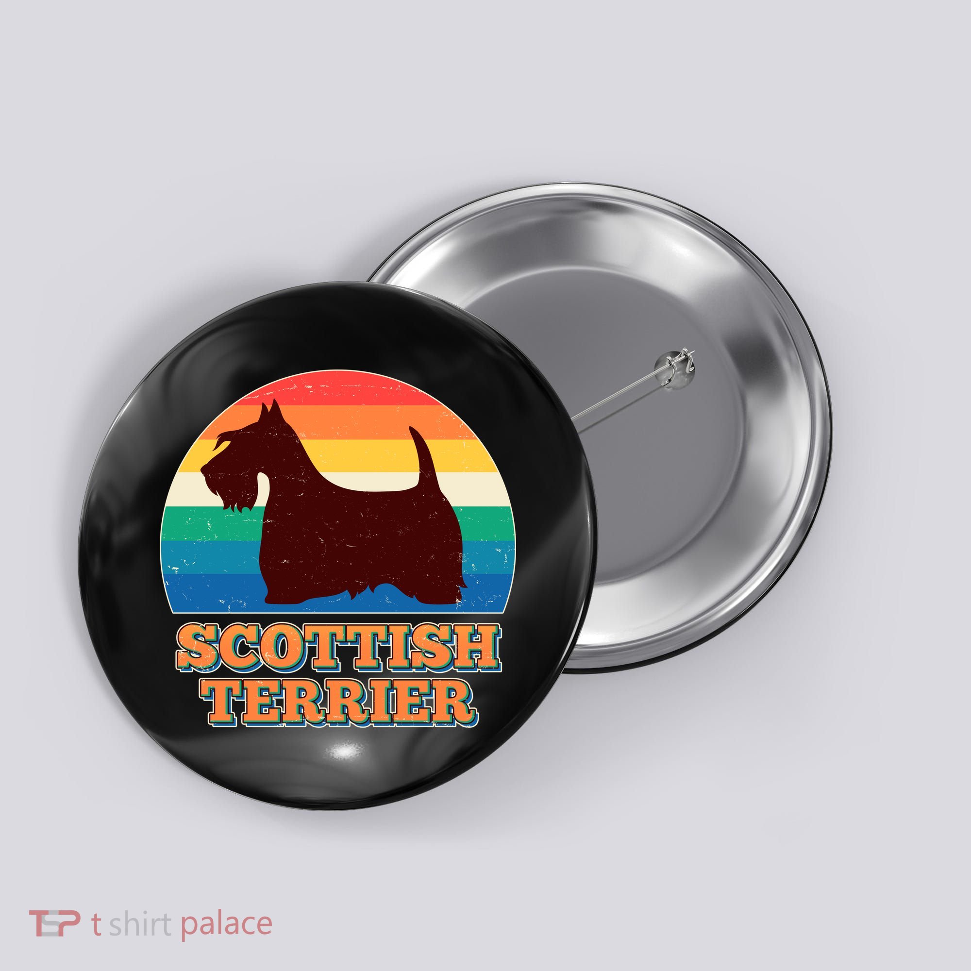 Vintage Scottish Terrier  Button