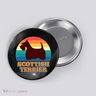 Vintage Scottish Terrier  Button