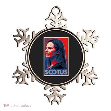 Vintage SCOTUS Amy Coney Barrett Poster Ornament