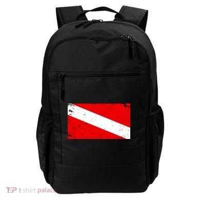 Vintage Scuba Diver Flag  Backpack