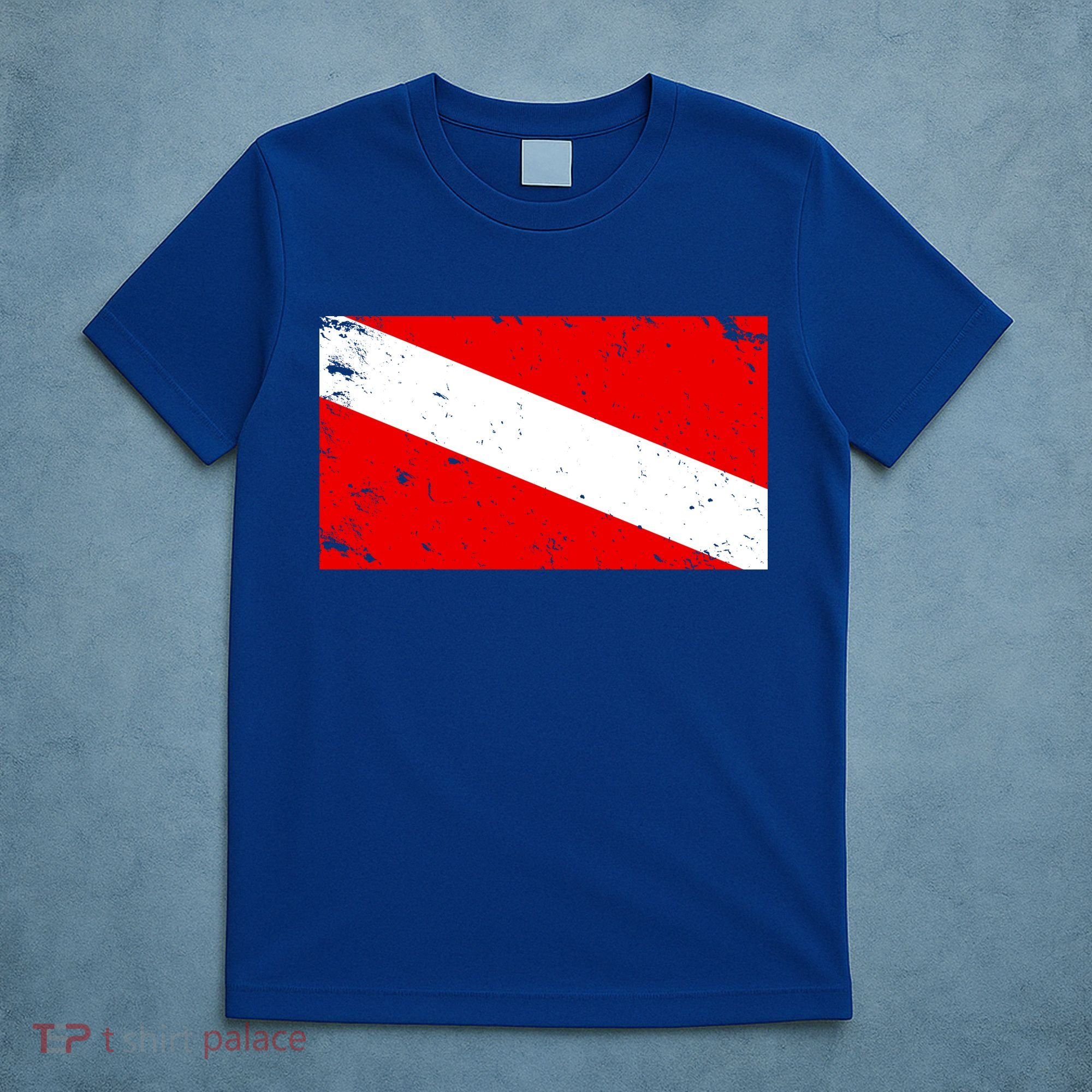 Vintage Scuba Diver Flag  T-Shirt