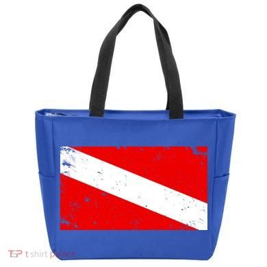 Vintage Scuba Diver Flag  Tote Bag