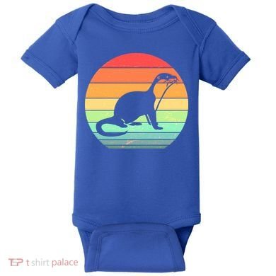 Vintage Sea Otter  Baby Bodysuit