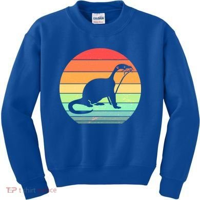 Vintage Sea Otter  Kids Sweatshirt