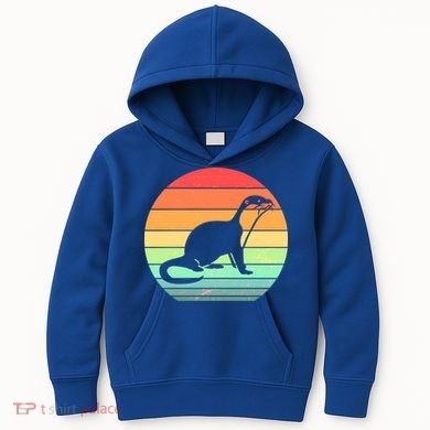 Vintage Sea Otter  Kids Hoodie