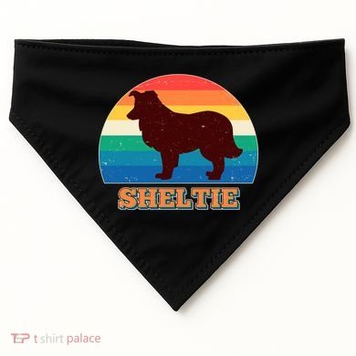Vintage Sheltie USA-Made Doggie Bandana