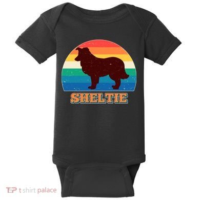 Vintage Sheltie Baby Bodysuit