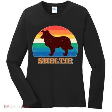 Vintage Sheltie Women's Long Sleeve Shirt