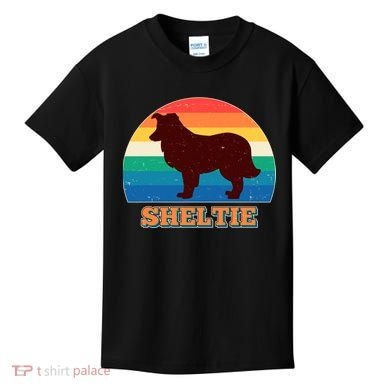 Vintage Sheltie Kids T-Shirt
