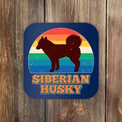 Vintage Siberian Husky Coaster