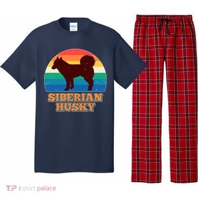 Vintage Siberian Husky Pajama Set