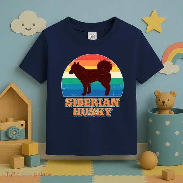Vintage Siberian Husky Toddler T-Shirt