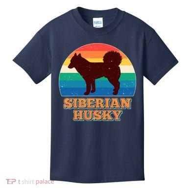 Vintage Siberian Husky Kids T-Shirt