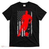 Vintage Soccer American Flag USA  T-Shirt thumb 0