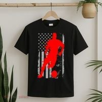 Vintage Soccer American Flag USA  T-Shirt thumb 2
