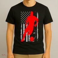 Vintage Soccer American Flag USA  T-Shirt thumb 3