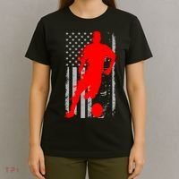 Vintage Soccer American Flag USA  T-Shirt thumb 4