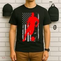 Vintage Soccer American Flag USA  T-Shirt thumb 6