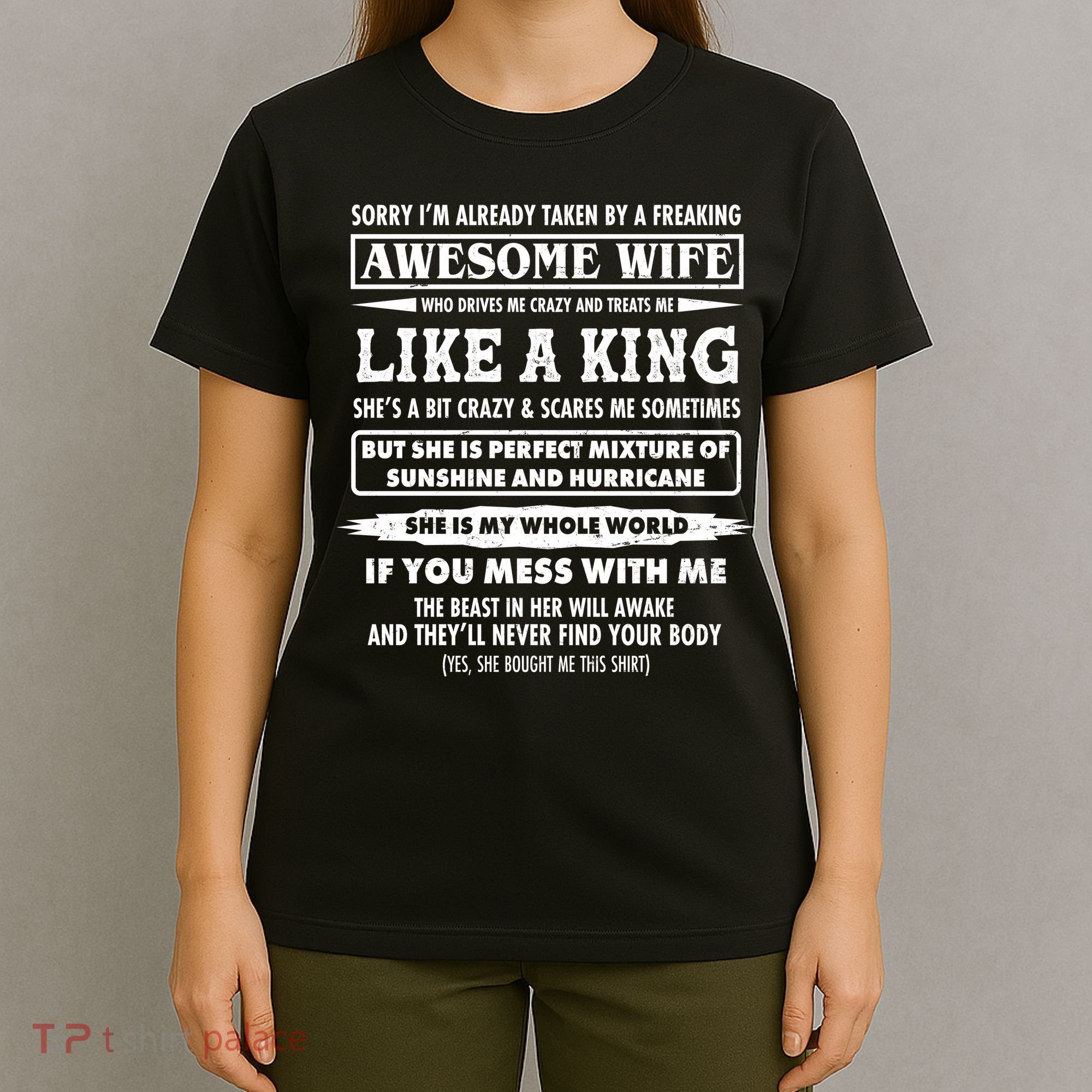 Vintage Sorry Already Taken By A Freaking Awesome Wife T-Shirt