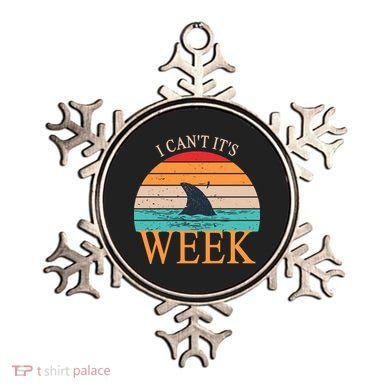 Vintage Sorry I Can't It's Week Funny Shark Ornament