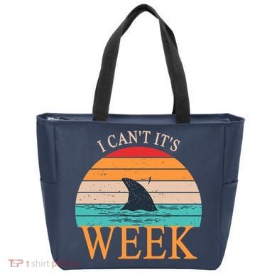 Vintage Sorry I Can't It's Week Funny Shark Tote Bag