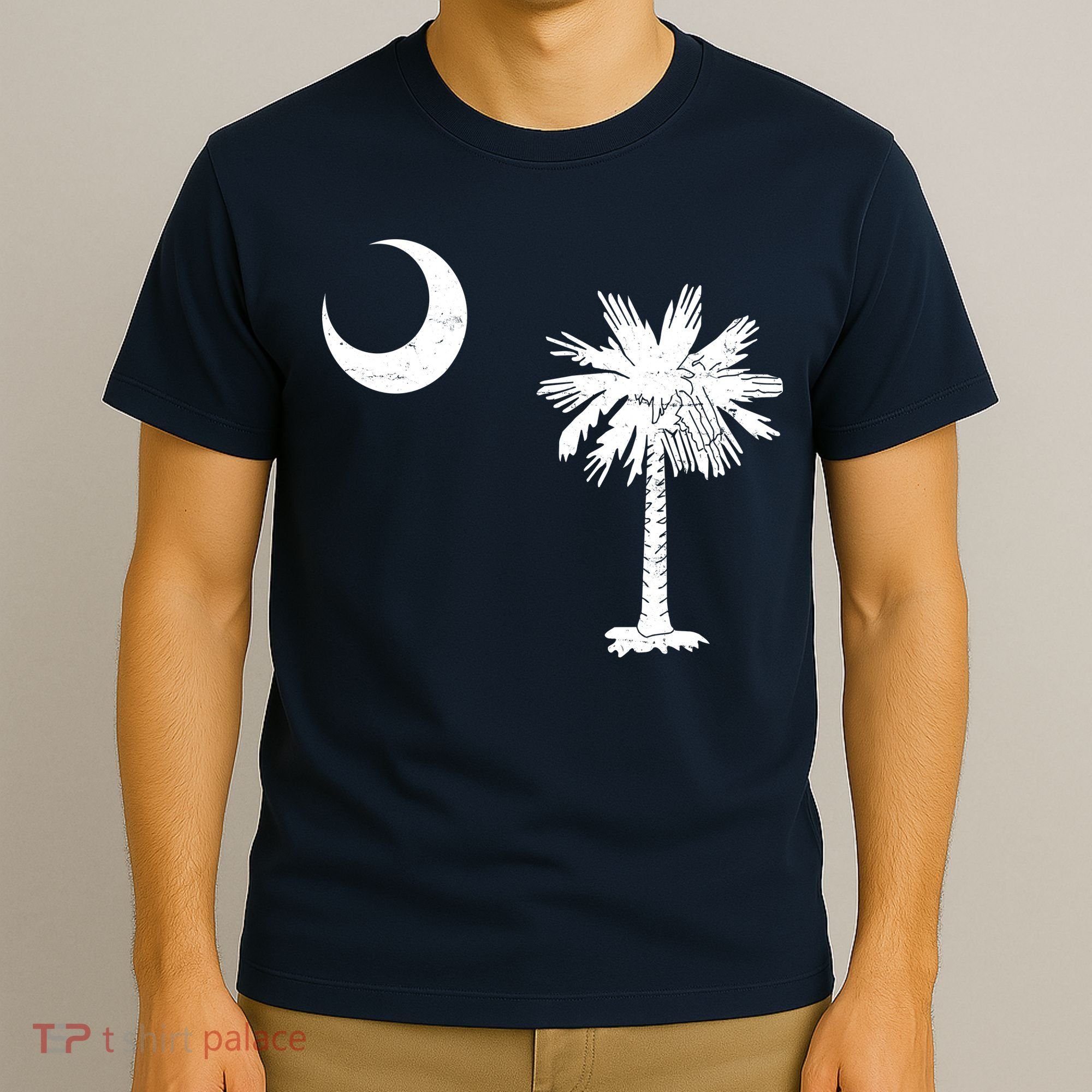 Vintage South Carolina Flag Palmetto Moon  T-Shirt