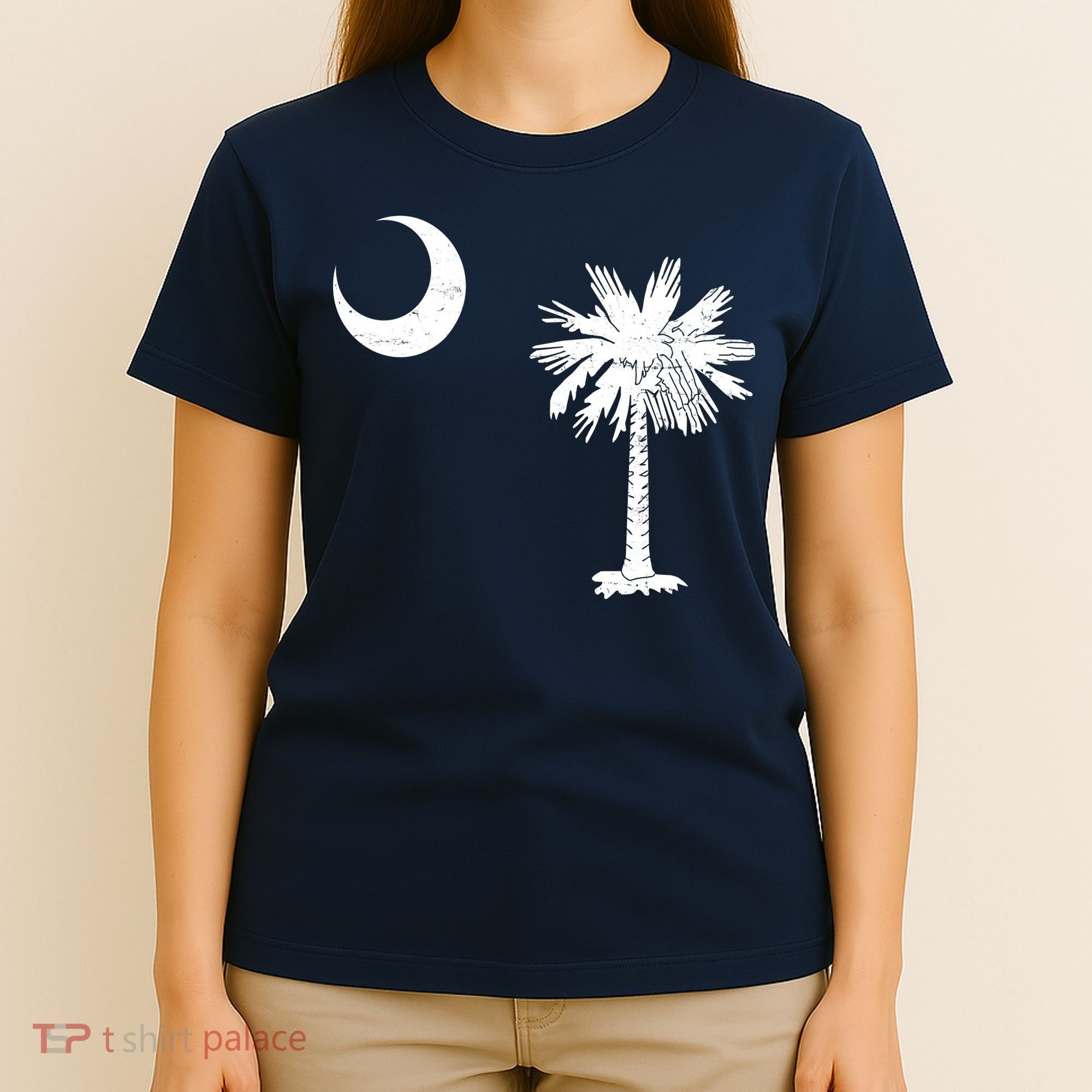 Vintage South Carolina Flag Palmetto Moon  T-Shirt