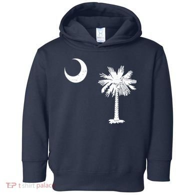 Vintage South Carolina Flag Palmetto Moon  Toddler Hoodie