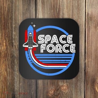 Vintage Space Force Emblem Coaster