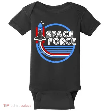Vintage Space Force Emblem Baby Bodysuit