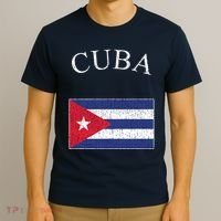 Vintage Sports Design Cuban Flag T-Shirt thumb 3