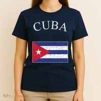 Vintage Sports Design Cuban Flag T-Shirt thumb 4