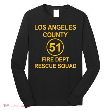 Vintage Squad 51 Fire Dept Long Sleeve Shirt