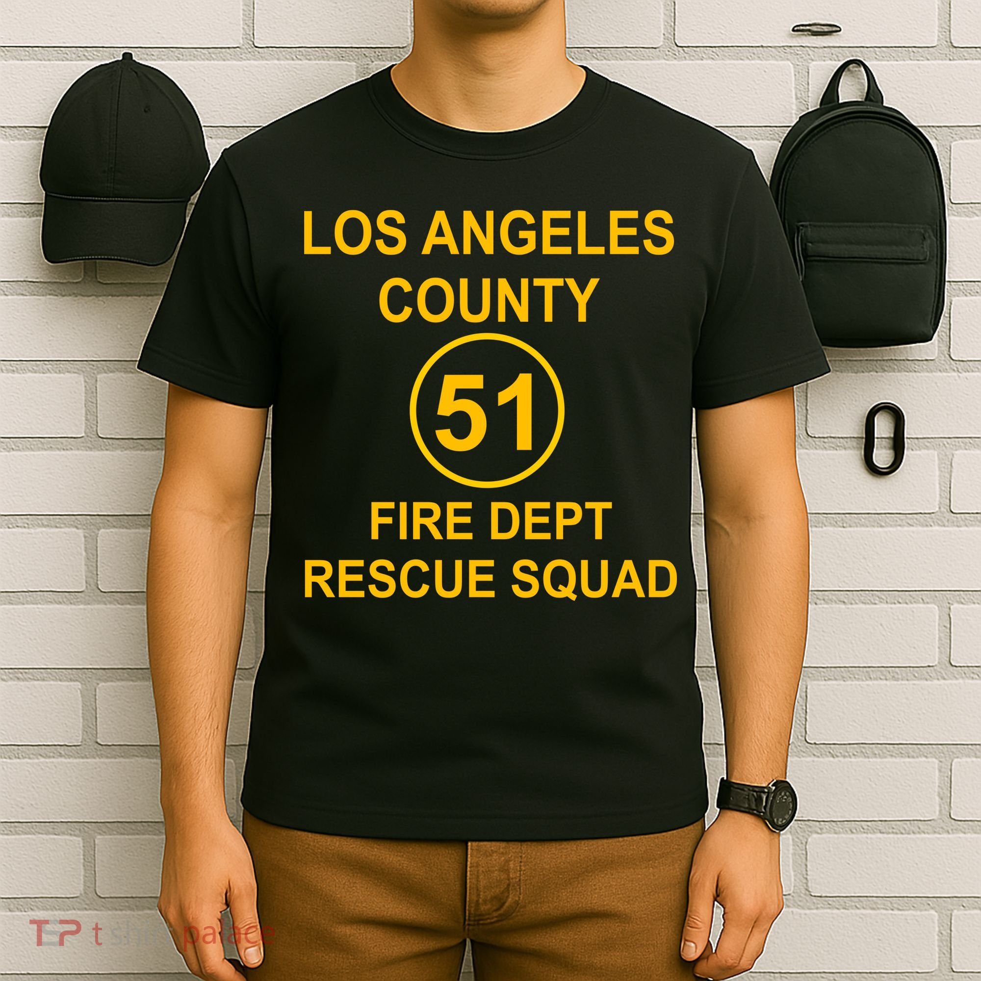 Vintage Squad 51 Fire Dept T-Shirt